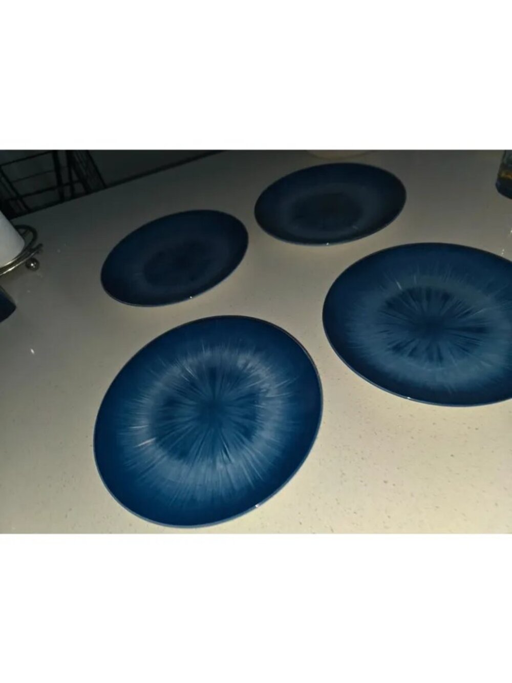 Royal Norfolk Ceramic Salad Plates plates, Royal Norfolk Blue Burst - Picture 6 of 8